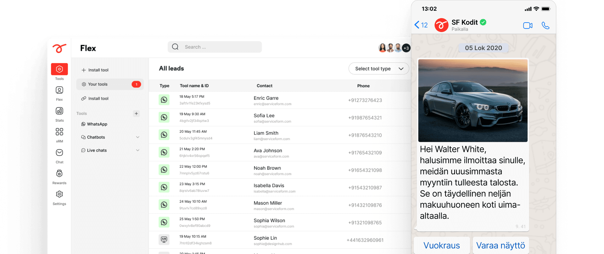 Välitön viestintä mobiilissa