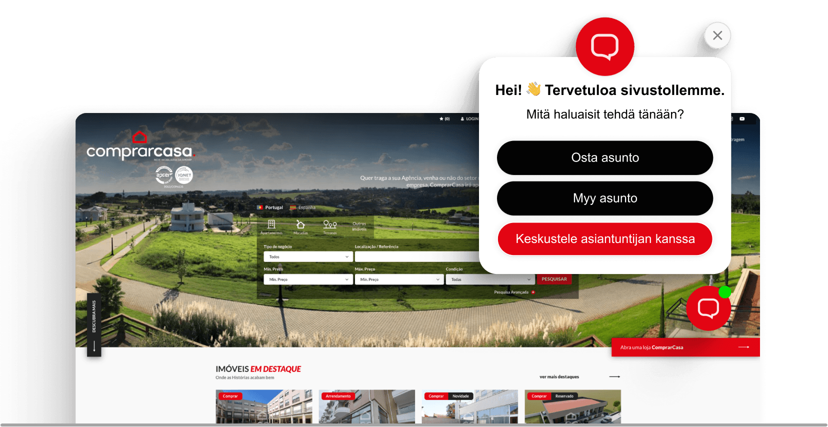 Kiinteistöalan chatbot
