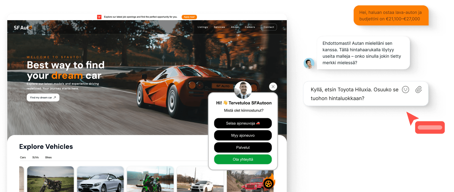 Kuva AI:n kouluttamisesta mobiilissa