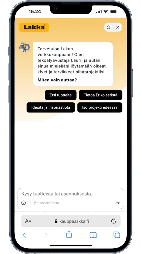 Lakka Rakennustuotteet Oy AI Chat